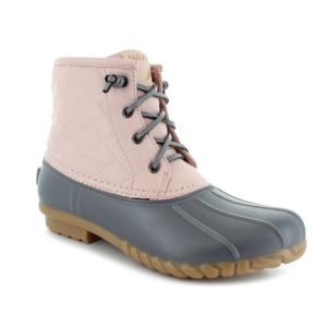 nautica • dorsay rubber toe duck boot in blush/grey